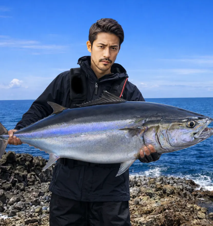 小笠原諸 母島でイソマグロの釣果を得た広岡.webp